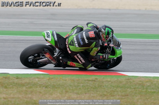 2010-06-26 Misano 1417 Rio - Superbike - Qualifyng Practice - Tom Sykes - Kawasaki ZX 10R